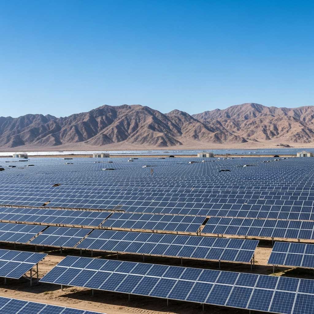 سیستم خورشیدی صنعتی با توان بالا در محیط صنعتی