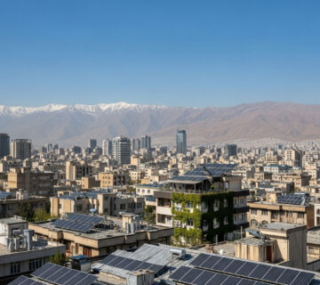 نصب پنل خورشیدی برای چاه کشاورزی